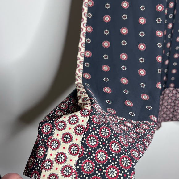 Zara Contrasting Multicolored Floral Print Trousers Pants  Boho Medium - Picture 8 of 14